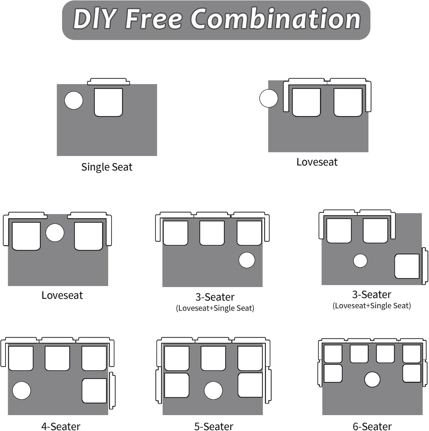 Compression Floor Sofa Bed, 3-Seat