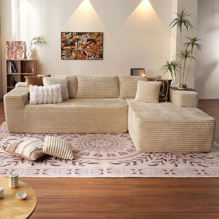 Plush comfortable and soft large sofa