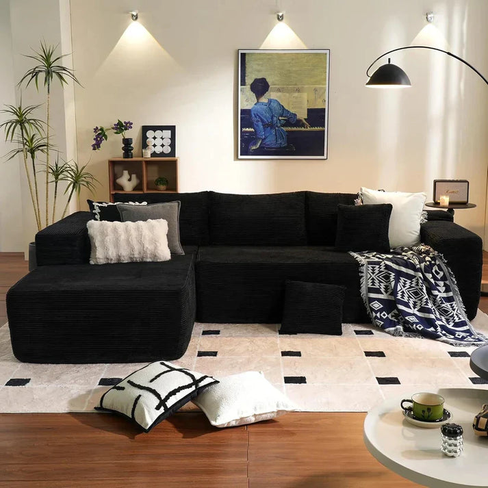 Plush comfortable and soft large sofa