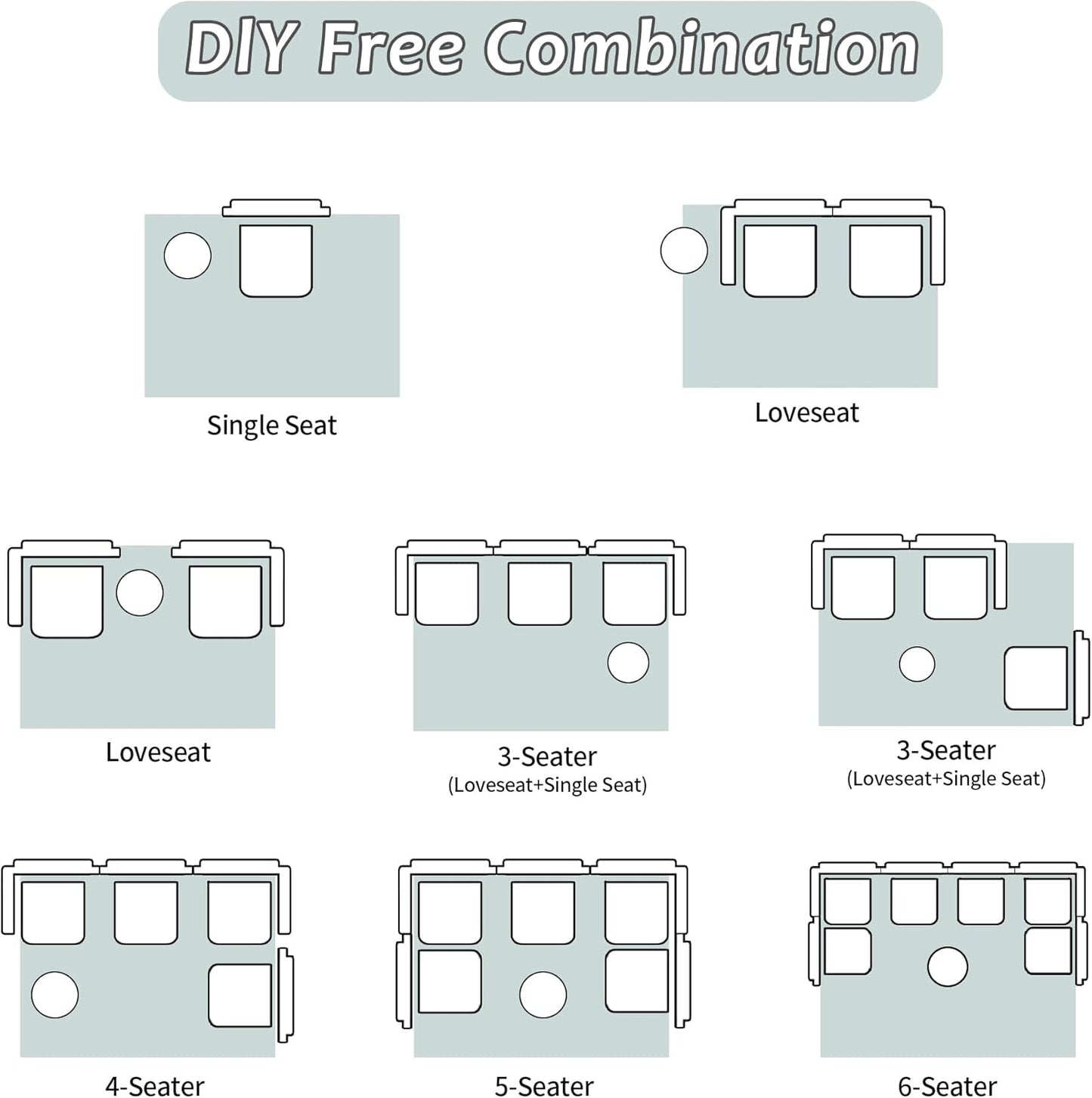 Compression Floor Sofa Bed, 3-Seat