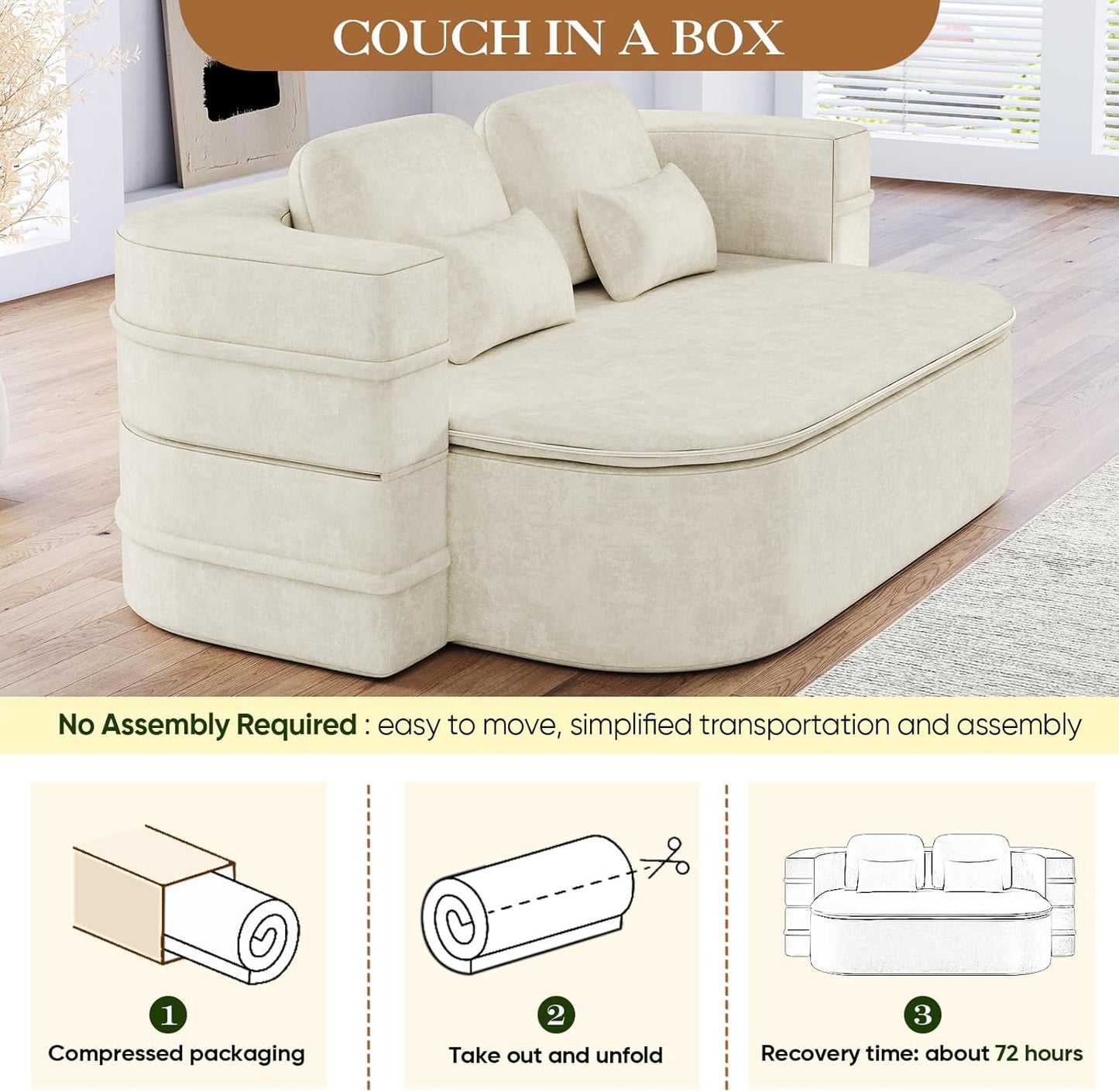 Antetek Convertible Sleeper Sofa