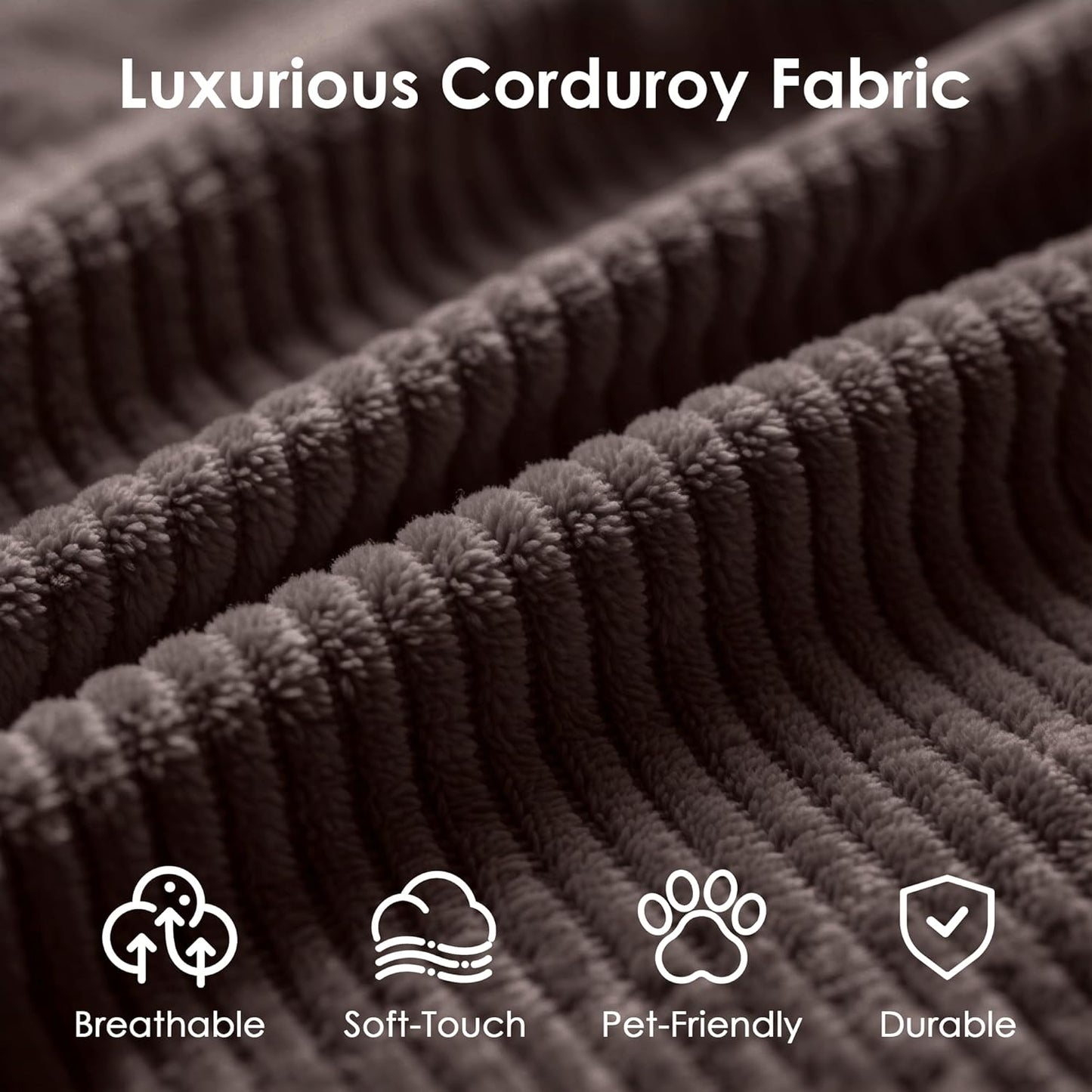 Convertible Sleeper Sofa Bed, 78.5" Corduroy Foldable Loveseat Sofa