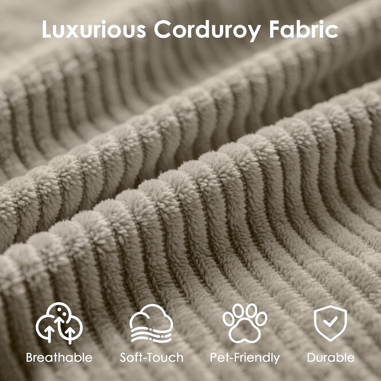 Convertible Sleeper Sofa Bed, 78.5" Corduroy Foldable Loveseat Sofa