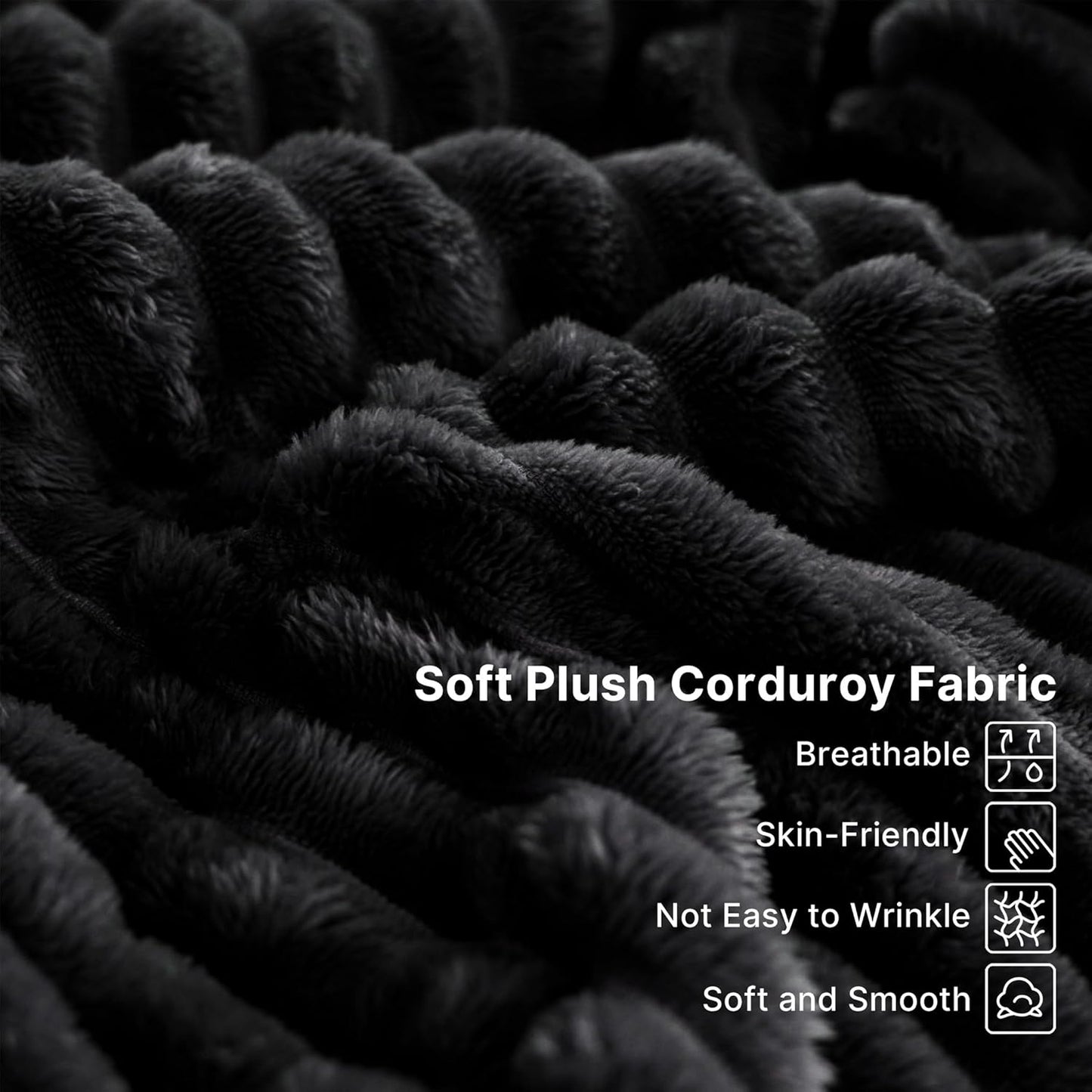 68'' Chaise Lounge Chair Indoor, Grey Plush Corduroy Cloud Couch