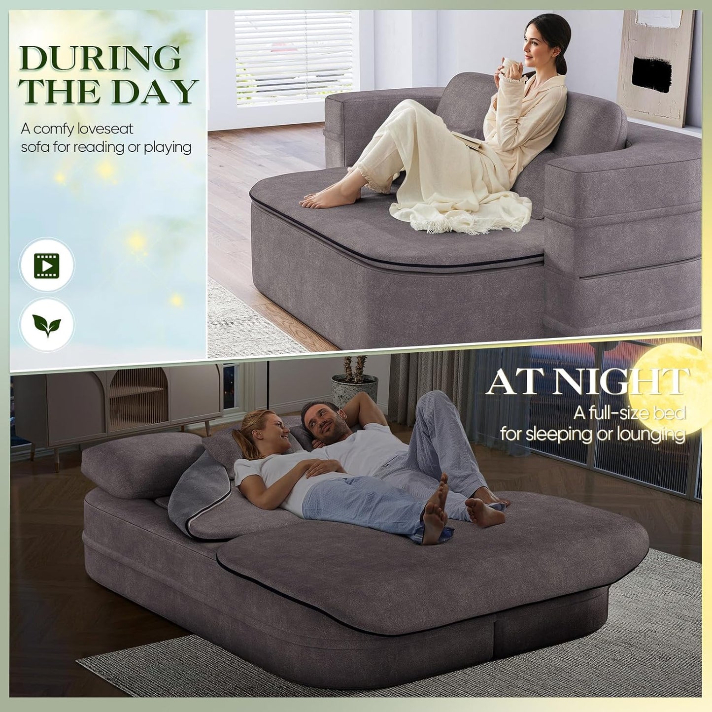 Antetek Convertible Sleeper Sofa