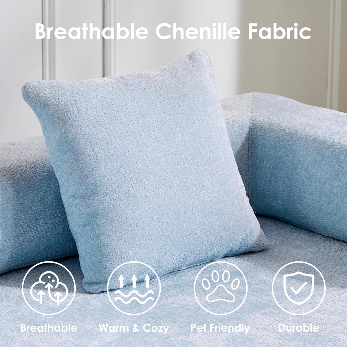 Convertible Sleeper Sofa Bed, 78.5" Corduroy Foldable Loveseat Sofa