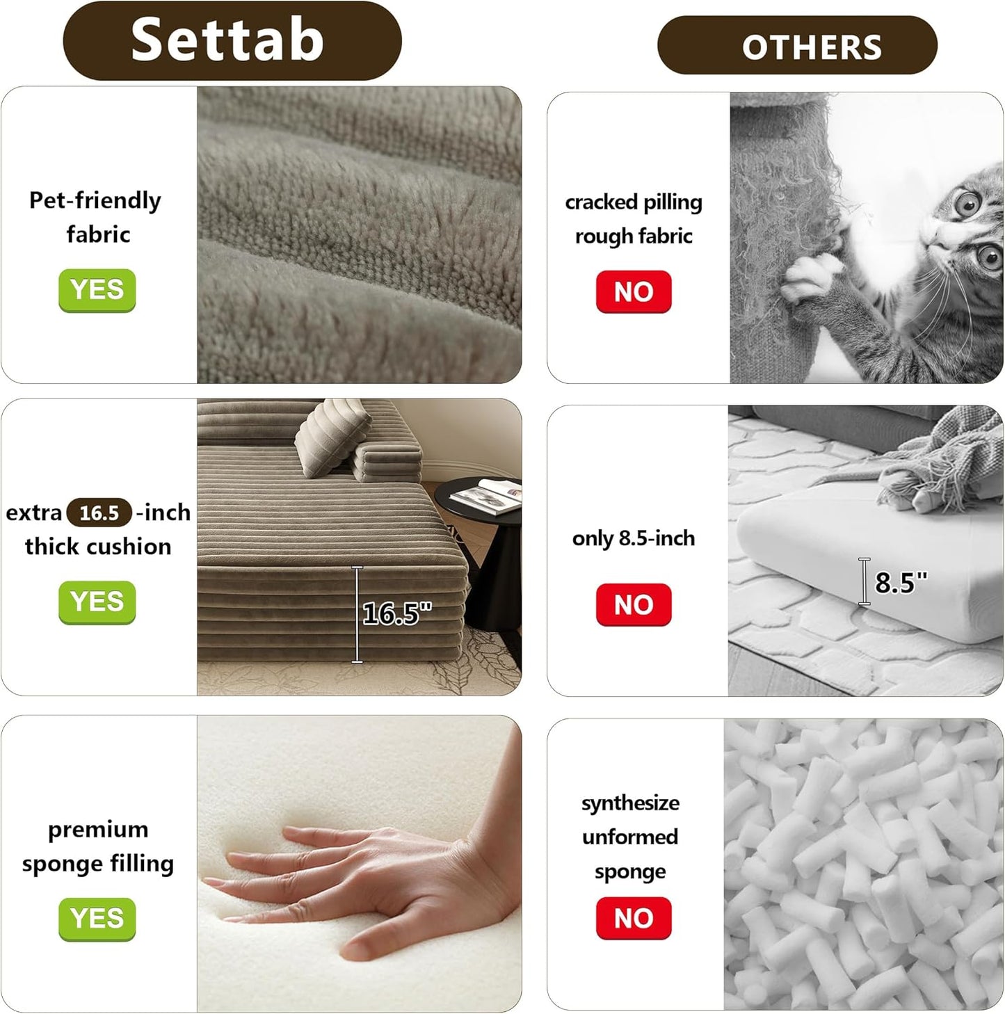 80” Oversized Double Lounge Chaise,Cloud Plush Sofa Bed