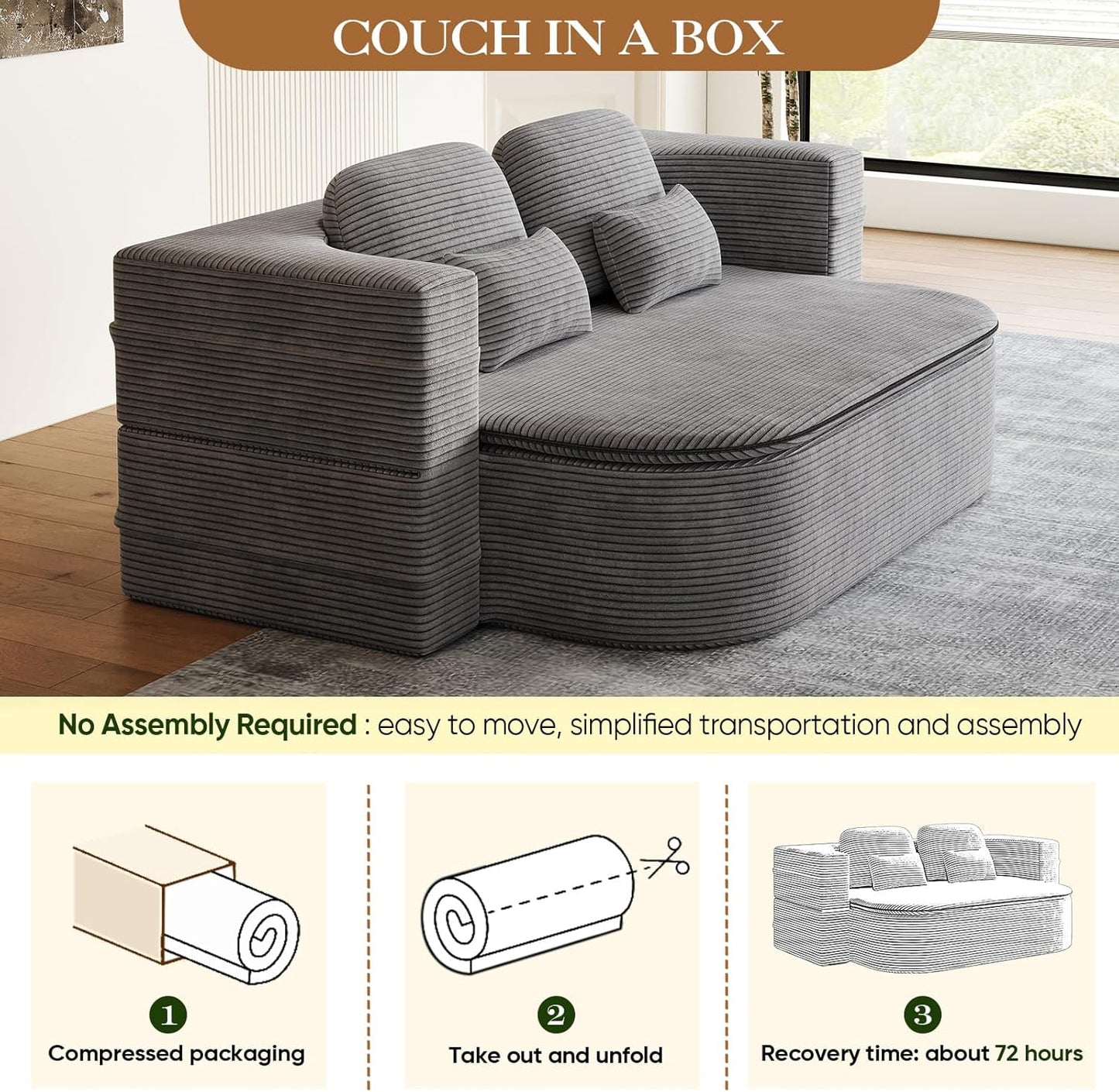 Antetek Convertible Sleeper Sofa