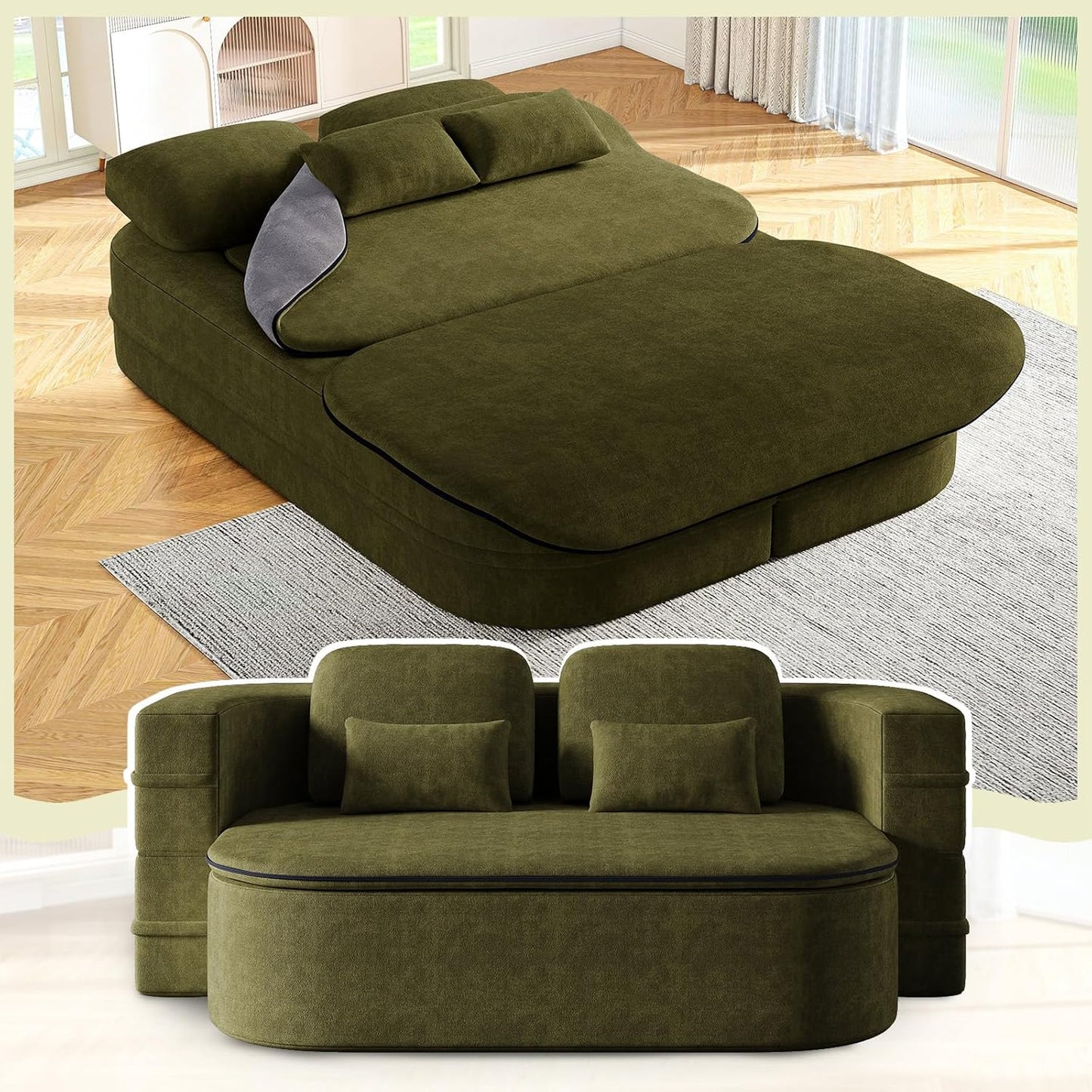 Antetek Convertible Sleeper Sofa