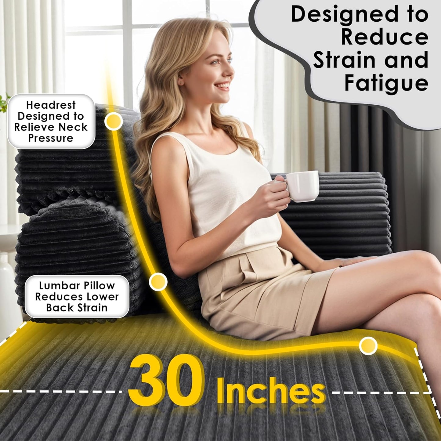 Convertible Sleeper Sofa Bed, 78.5" Corduroy Foldable Loveseat Sofa