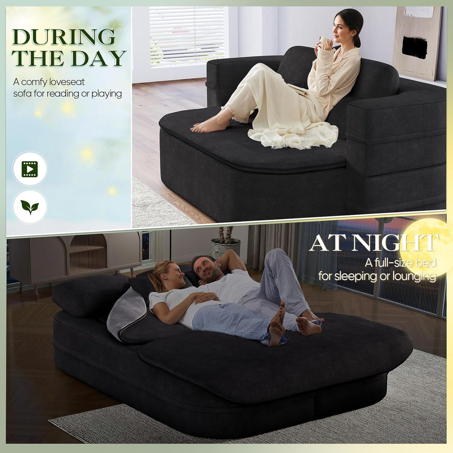 Antetek Convertible Sleeper Sofa
