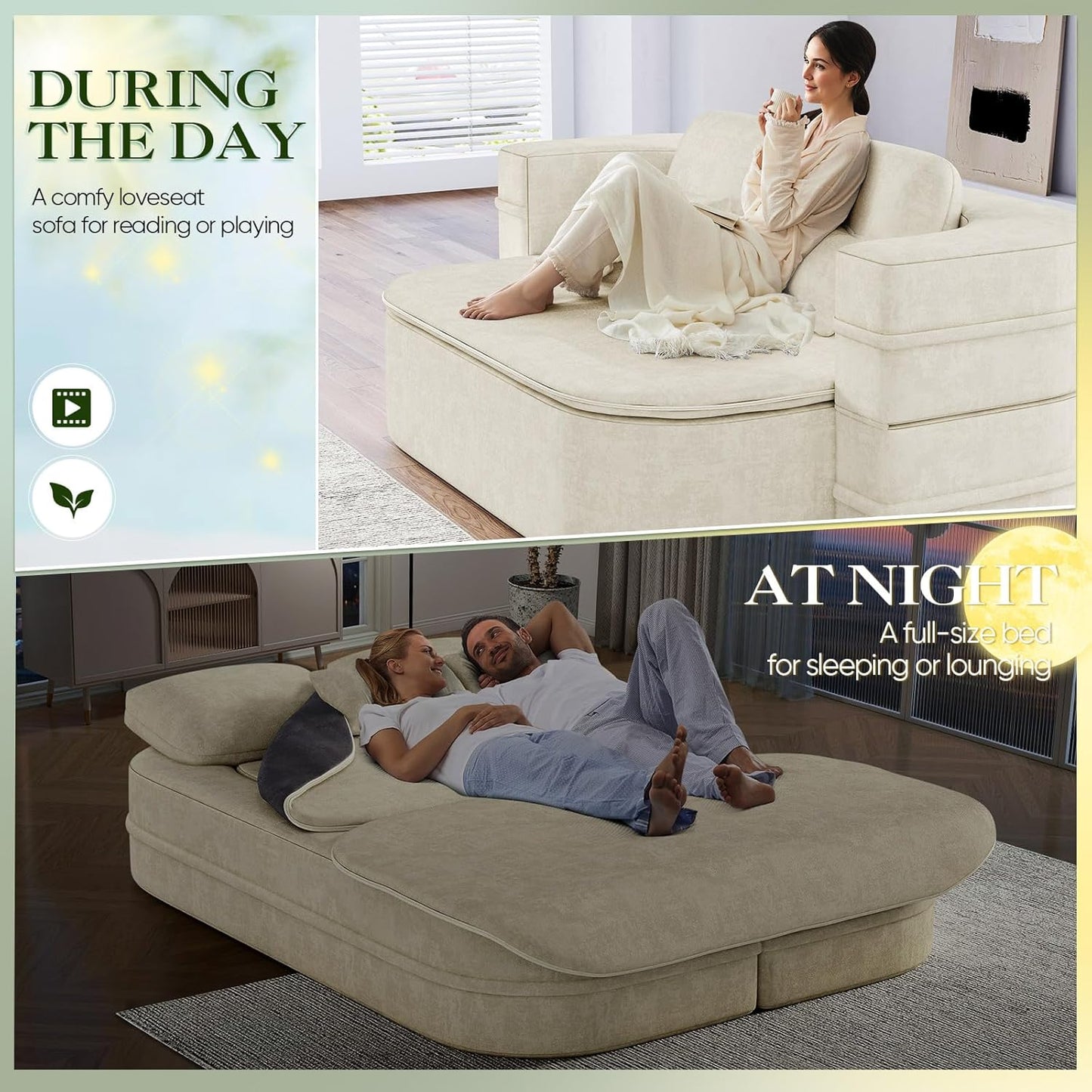 Antetek Convertible Sleeper Sofa