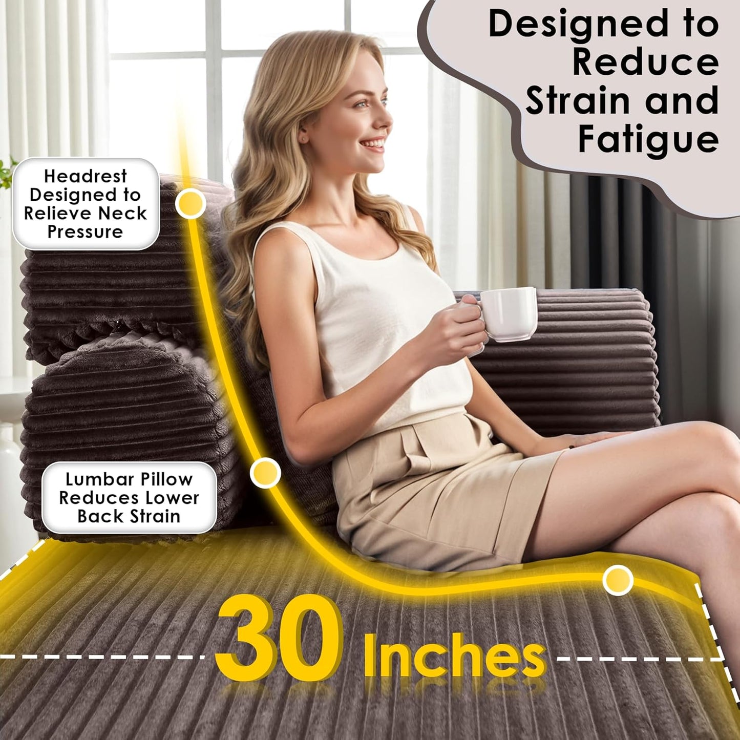 Convertible Sleeper Sofa Bed, 78.5" Corduroy Foldable Loveseat Sofa