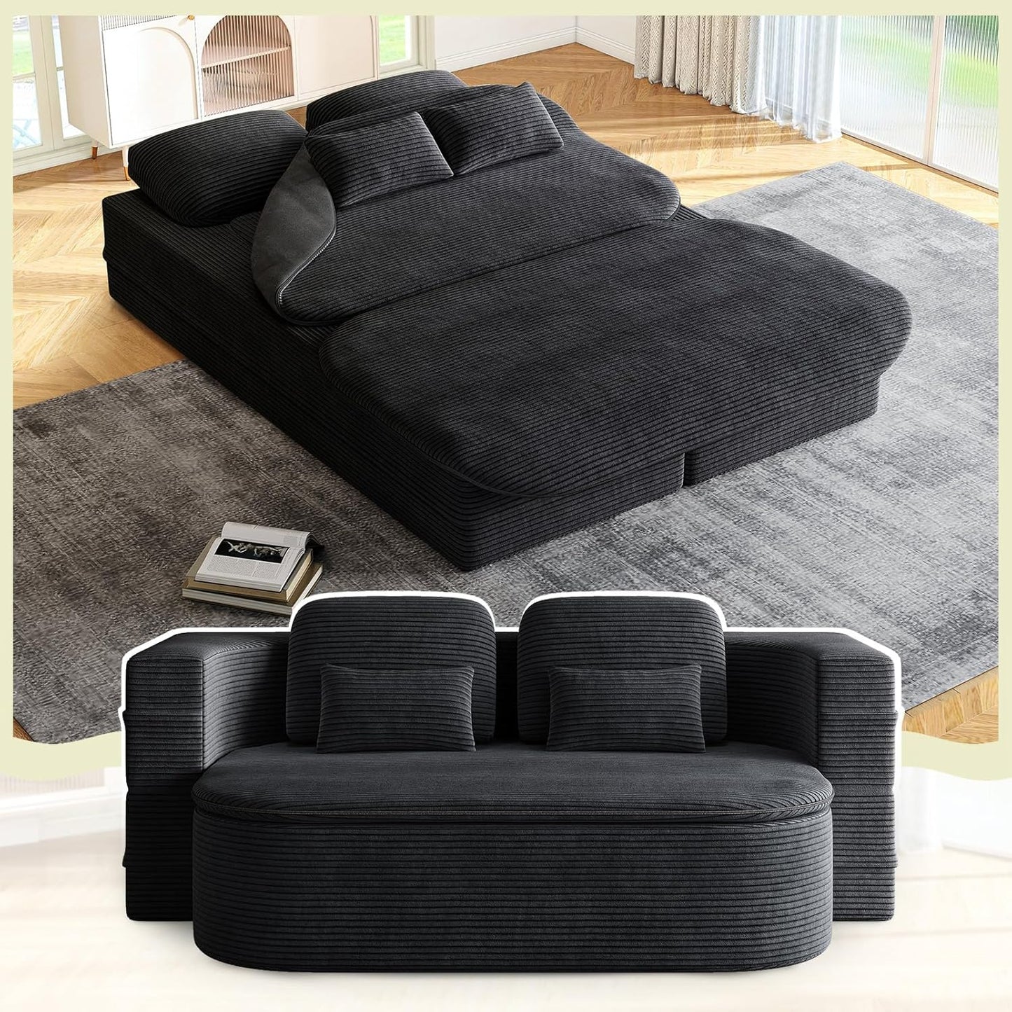 Antetek Convertible Sleeper Sofa