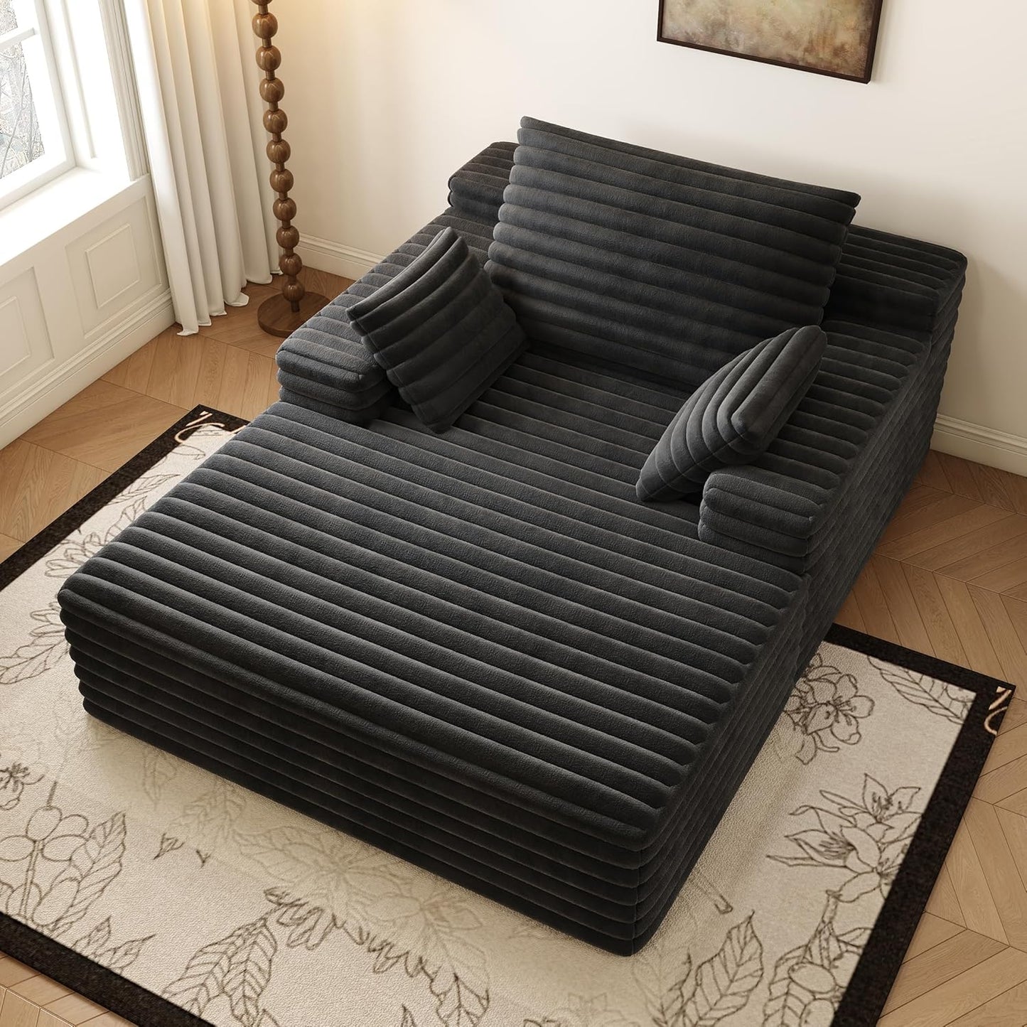 80” Oversized Double Lounge Chaise,Cloud Plush Sofa Bed