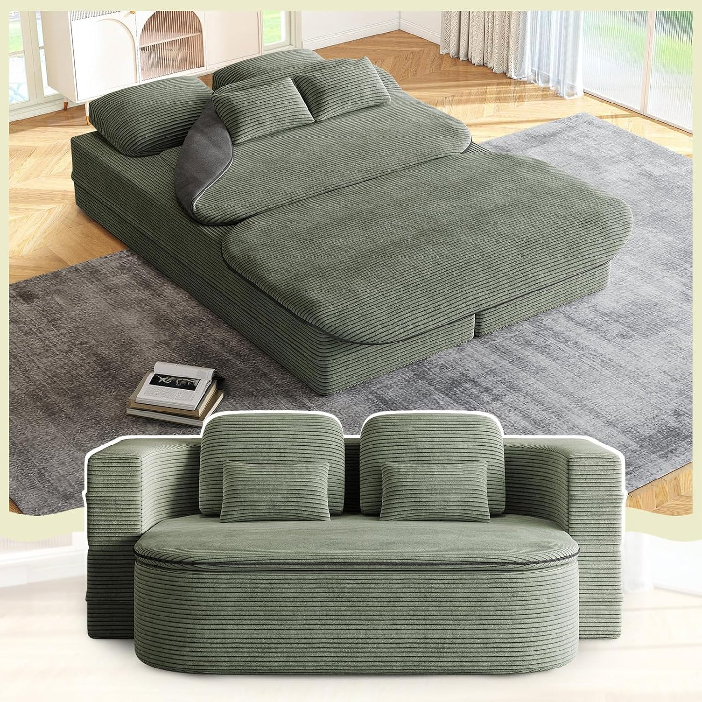 Antetek Convertible Sleeper Sofa