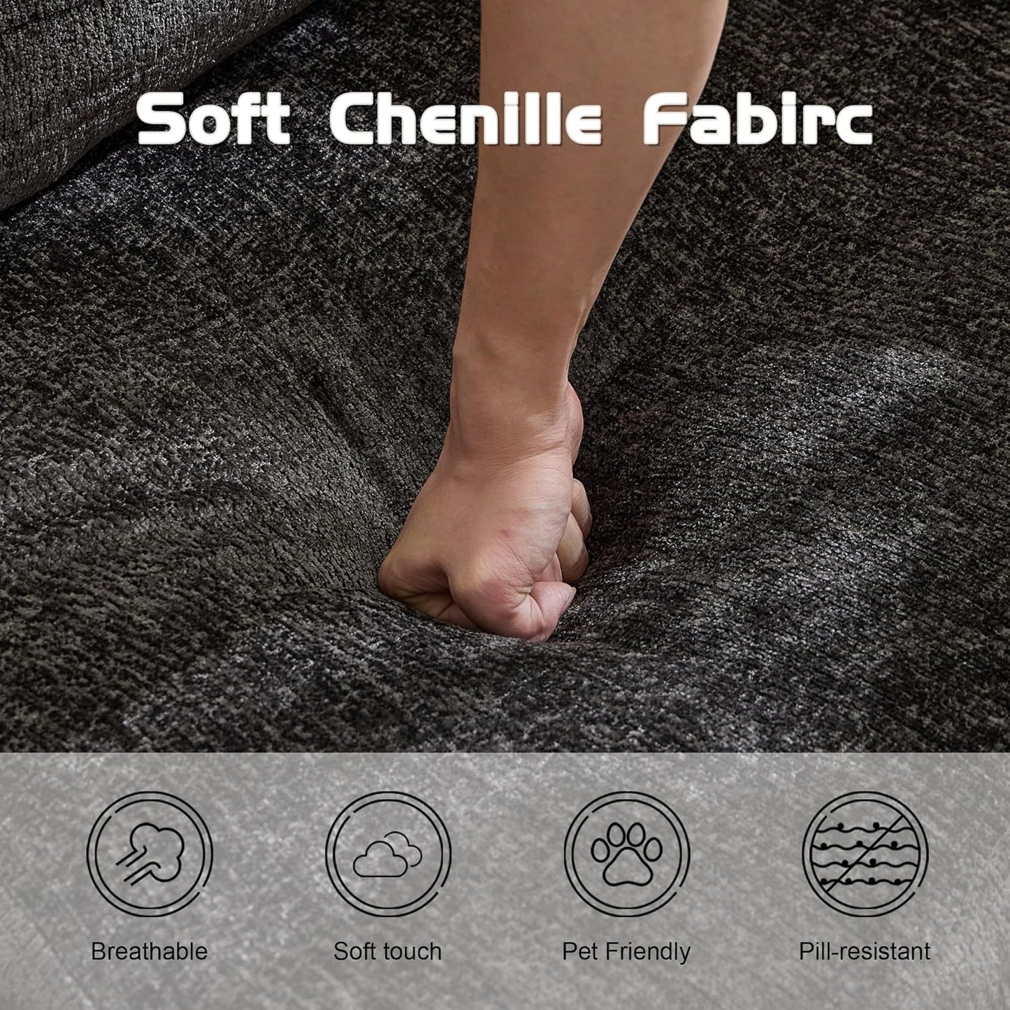 Compression Floor Sofa Bed, 3-Seat